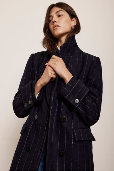 Mint velvet navy coat new arrivals