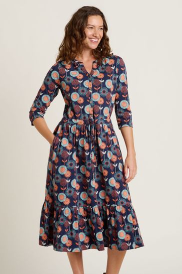 Buy Brakeburn Blue Freya Midi Dress from Next Bahrain