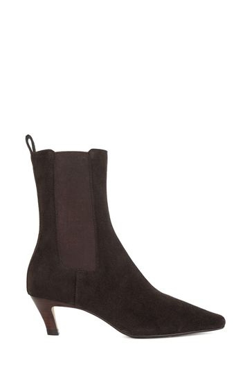 Dune black suede ankle boots store