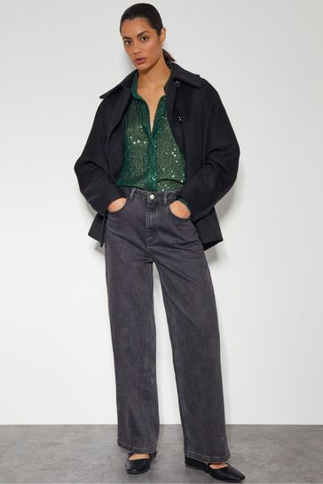 Sheer sparkly shirt sales
