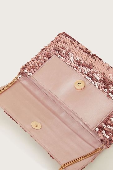 Buy Monsoon Natural Sofia Sequin Clutch Bag from Next Turkey