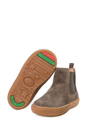 Buy ToeZone River Boys Brown Suede Leather Gusset and Zip Boots from Next Bahrain