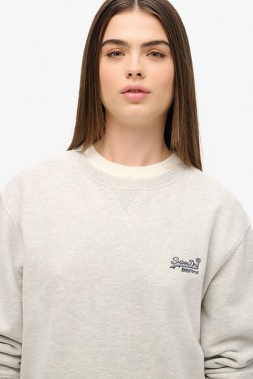Buy Superdry Oversized 100 Cotton Essential Logo Crew Sweatshirt from the Laura Ashley online shop