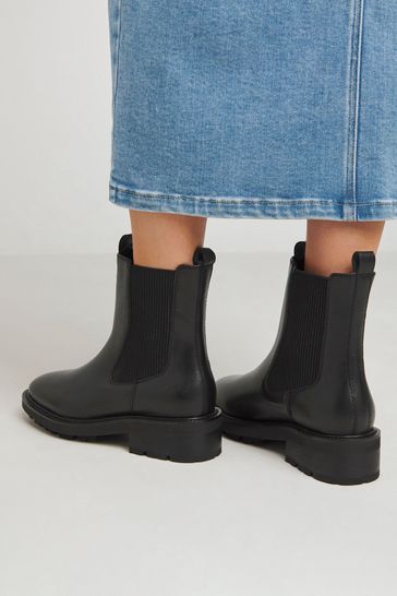 Buy JD Williams Black Chunky Suede Chelsea Boots In Wide Fit from Next Poland
