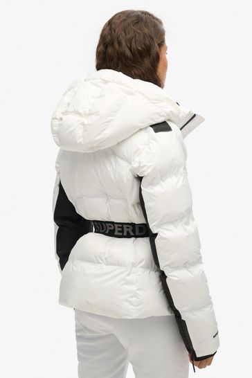 Buy Superdry White Ski Luxe Puffer Jacket from Next Poland