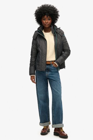 Buy Superdry Pop Zip Hooded Arctic SD Windcheater Jacket from the Laura Ashley online shop