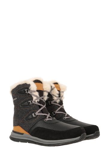 Mountain Warehouse Brown Womens Ice Crystal Waterproof Snow Boots
