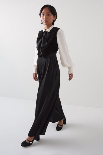 Buy LK Bennett Carine Petite Waistcoat Culotte 100 Cotton Jumpsuit from the Laura Ashley online shop
