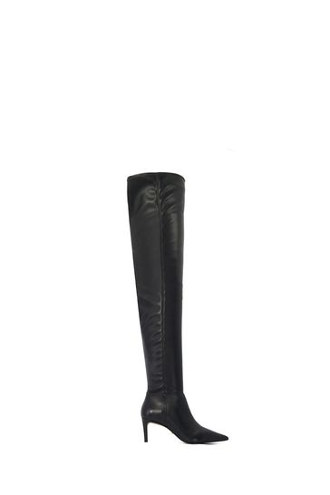 Buy Dune London Black Servena Pull On High Over The Knee Boots from Next Netherlands
