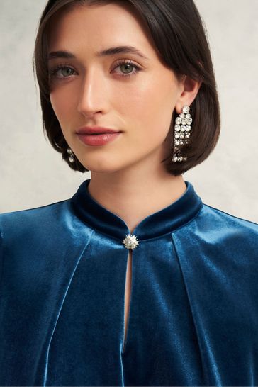Buy Hobbs Blue Rosalie Top from Next Bahrain