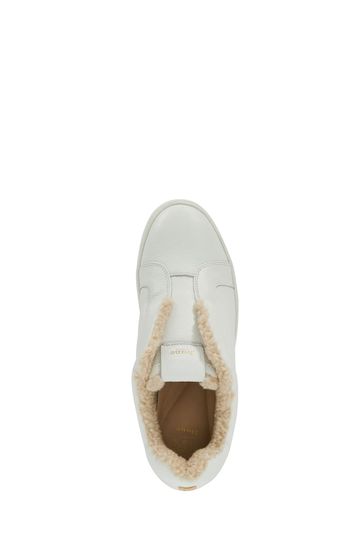 Buy Dune London White Esthie Slip On Faux Fur Platform Trainers from Next Netherlands