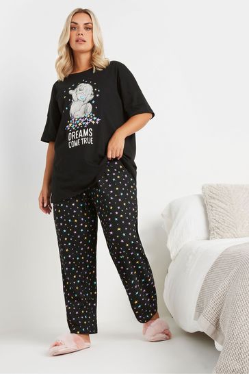 Buy Yours Curve Dreams Tatty Teddy Dreams Come True 100 Cotton Pyjamas Set from the Laura Ashley online shop