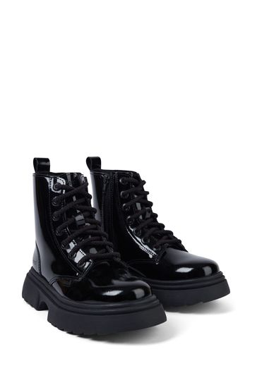 Kickers patent boots clearance