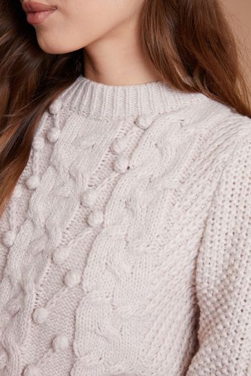 Next cream bobble jumper clearance