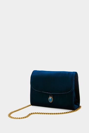 Ted baker blue velvet bag deals