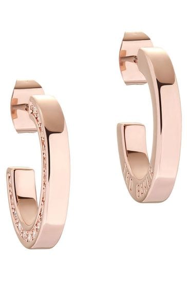 Ted baker rose gold deals hoop earrings