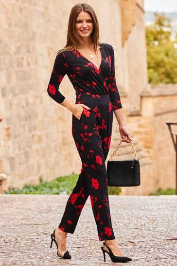 Tapered leg top jumpsuit ladies