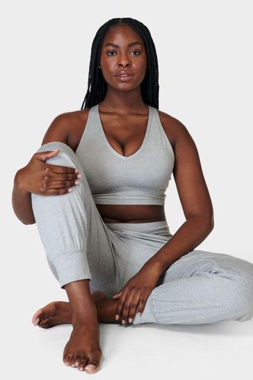 Buy Sweaty Betty Light Grey Marl Gaia Yoga Bra from Next USA