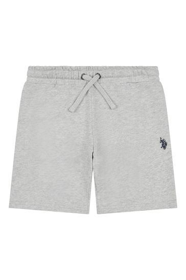 Grey polo sweat shorts top