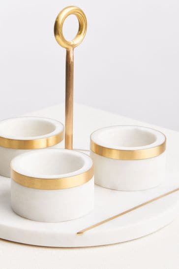 Fifty Five South Gold Omari Condiment Set