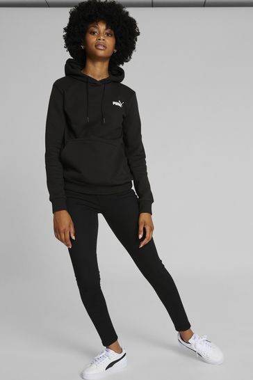 Puma Black Womens Essentials Small Logo Hoodie