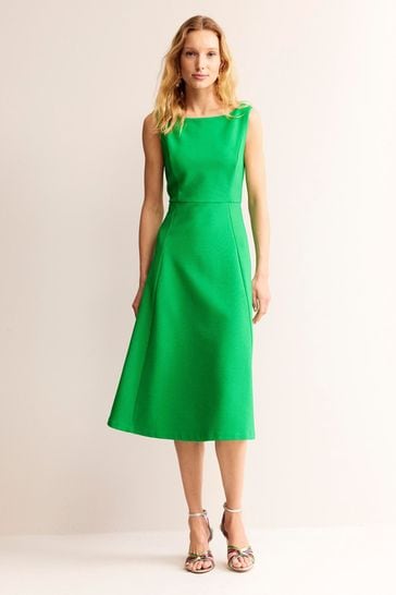 Buy Boden Green Scarlet Ottoman Ponte Dress from Next Bahrain