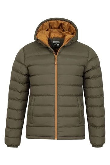 Mountain Warehouse Olive Green Mens Seasons Padded Thermal Jacket