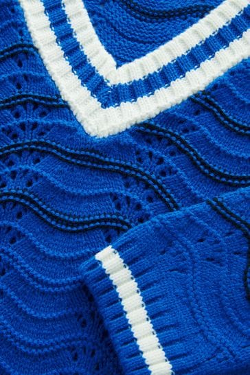 Knitted cricket jumper clearance