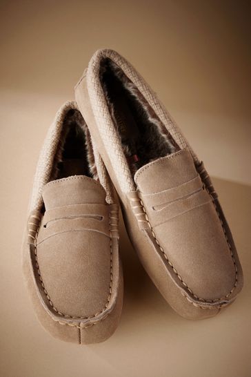 Lined moccasin slippers cheap