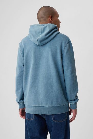 Gap Blue Cotton Arch Logo Hoodie