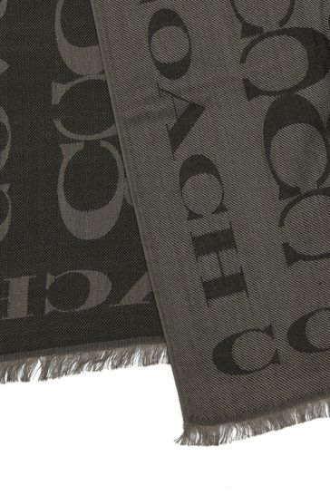 Coach silk scarf on sale