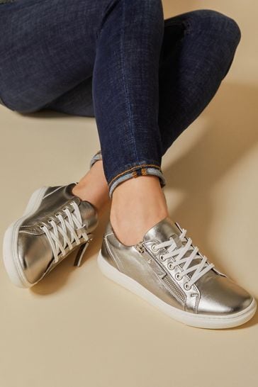Ladies side zip trainers sale