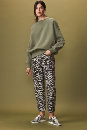 Olive green crew neck sweatshirt shop