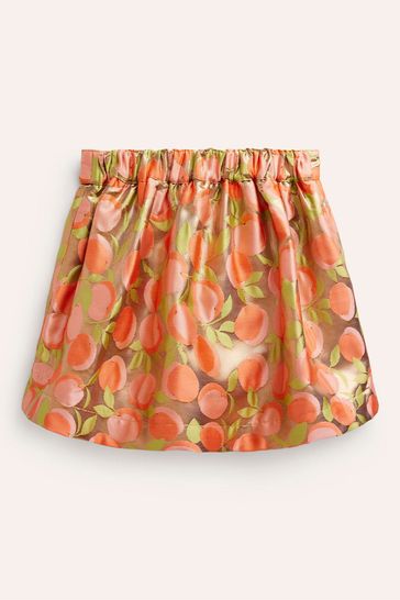 Metallic top skirt orange