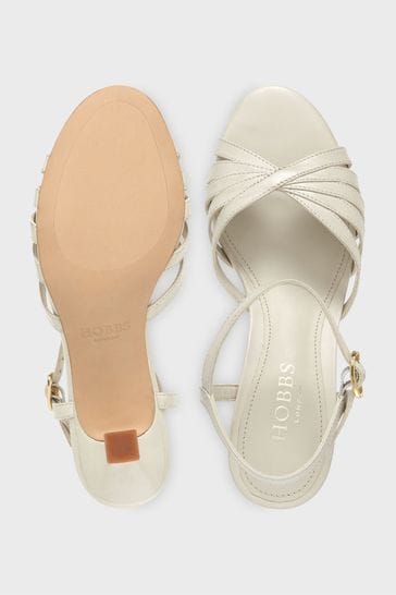 Hobbs white sandals top