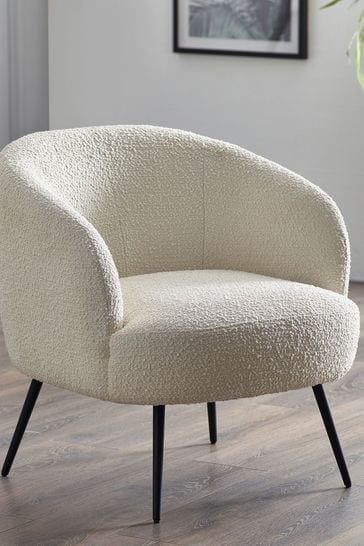 Julian Bowen Cream Gigi Boucle Accent Chair