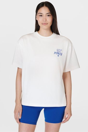 Sweaty Betty White Find Your Power T-Shirt