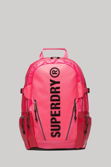 Superdry Pink Tarp Rucksack Bag