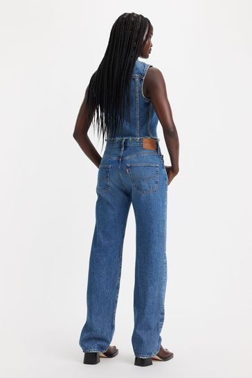 Buy Levi s Mid Blue Denim Not My News Channel 501 90 s 100 Cotton Jeans from Next Turkey