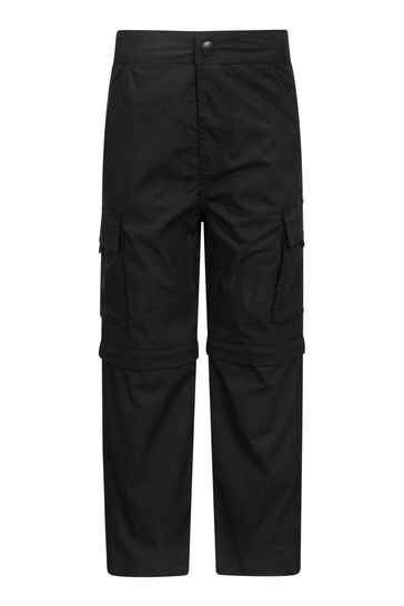 Mountain Warehouse Black Kids Active Convertible Trousers