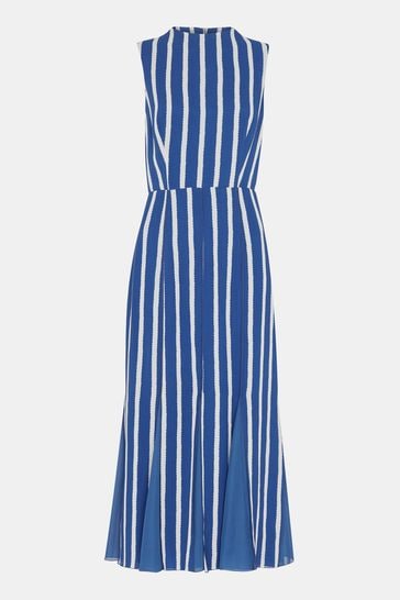 Next blue striped dress sales