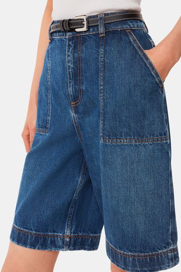 Buy Whistles 100 Cotton Raya Longline Denim Shorts from Next Oman
