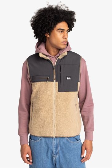 Buy Quiksilver Cream Shallow Water Borg Gilet from Next France