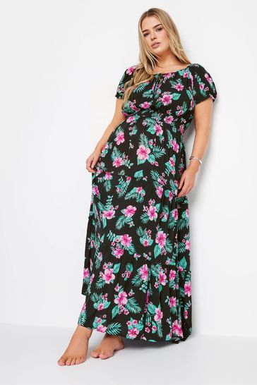 Plus size tropical maxi dresses online