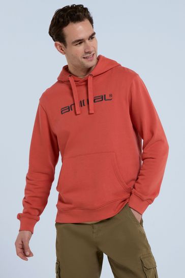 Buy Animal Orange Mens Driver Logo Hoodie from Next Denmark