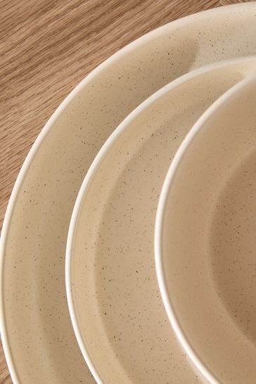 Buy 12 Piece Natural Speckle Oakley Dinner Set from Next Bahrain