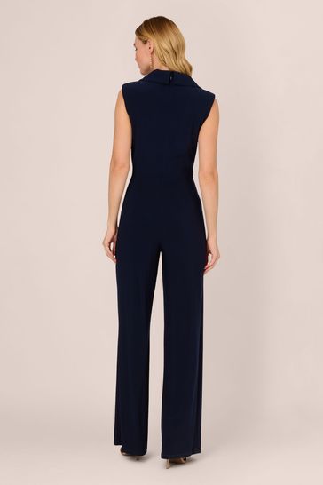 Adrianna papell top blue jumpsuit