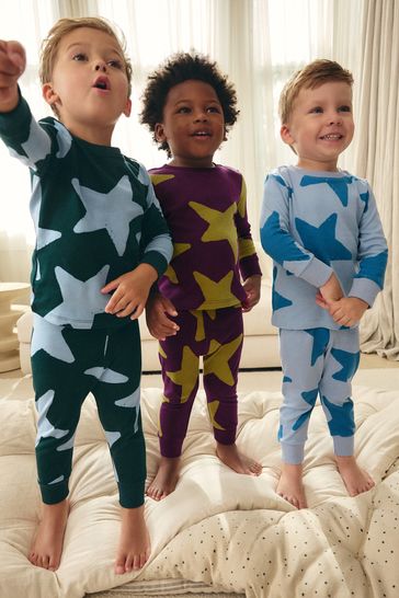 Buy Multi Snuggle 100 Cotton Pyjamas 3 Pack 9mths 10yrs from Next Turkey
