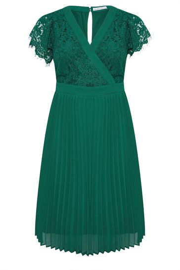 Lace wrap midi dress 2025