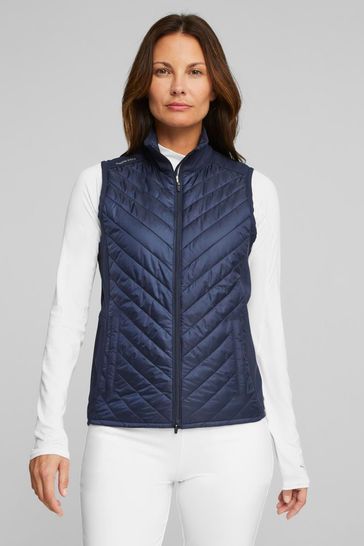 Puma Blue Frost Golf Quilted Womens Vest